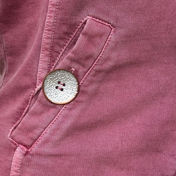 Vintage prAna Breathe Jacket Women XS Mauve Big Button Organic Cotton Boho Indie - Picture 8 of 11